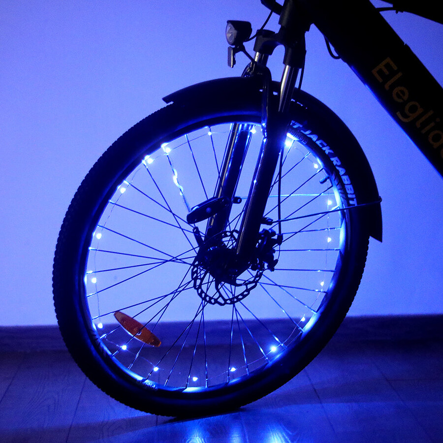 lumini albastre pentru roți de bicicletă 2 buc. fără baterie
