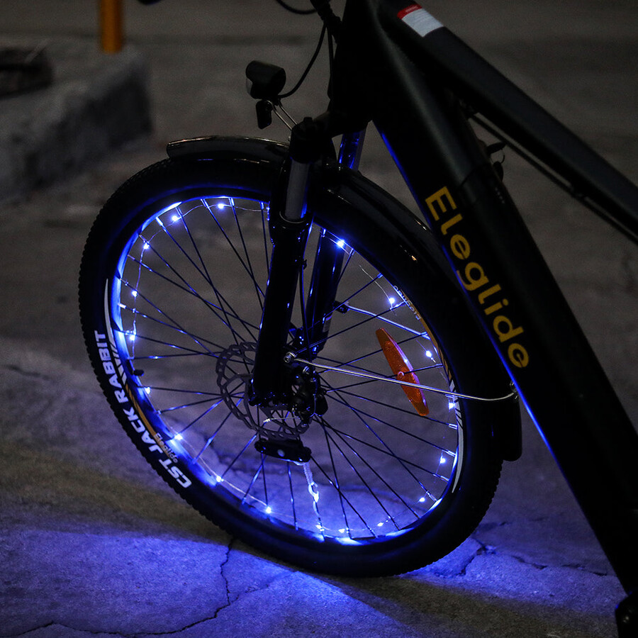 lumini albastre pentru roți de bicicletă 2 buc. fără baterie